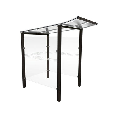Cityscape Direct Modulo Cash/Ticket Machine Shelter 1300mm / Black (RAL 9005) / Concreting