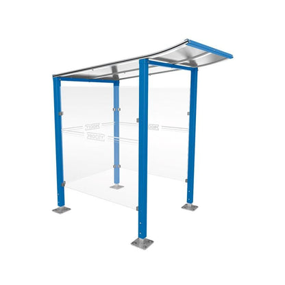 Cityscape Direct Modulo Cash/Ticket Machine Shelter 1300mm / Blue (RAL 5010) / Base Plates