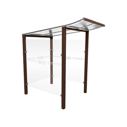 Cityscape Direct Modulo Cash/Ticket Machine Shelter 1300mm / Brown (RAL 8017) / Concreting