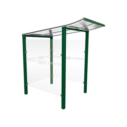 Cityscape Direct Modulo Cash/Ticket Machine Shelter 1300mm / Green (RAL 6005) / Concreting