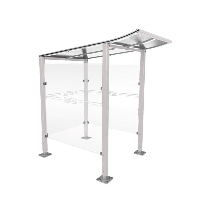 Cityscape Direct Modulo Cash/Ticket Machine Shelter 1300mm / Light Grey (RAL 7044) / Base Plates