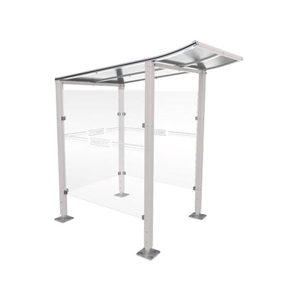 Cityscape Direct Modulo Cash/Ticket Machine Shelter 1300mm / Light Grey (RAL 7044) / Base Plates