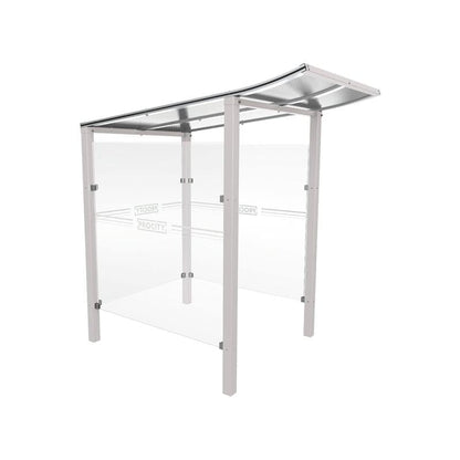 Cityscape Direct Modulo Cash/Ticket Machine Shelter 1300mm / Light Grey (RAL 7044) / Concreting