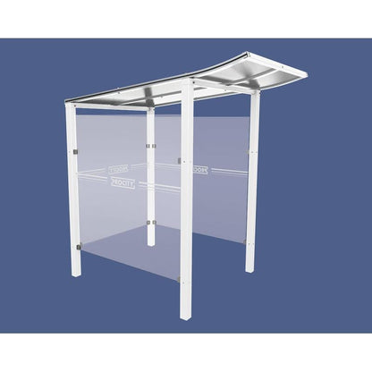 Cityscape Direct Modulo Cash/Ticket Machine Shelter 1300mm / White (RAL 9010) / Concreting