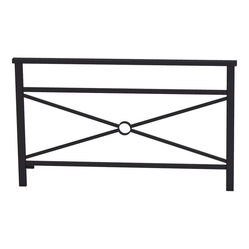 Cityscape Direct Venice Railing 1500mm / Cross / Black (RAL 9005)