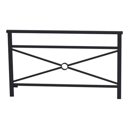 Cityscape Direct Venice Railing 1500mm / Cross / Black (RAL 9005)
