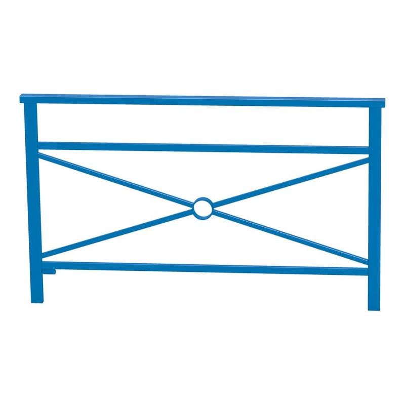 Cityscape Direct Venice Railing 1500mm / Cross / Blue (RAL 5010)