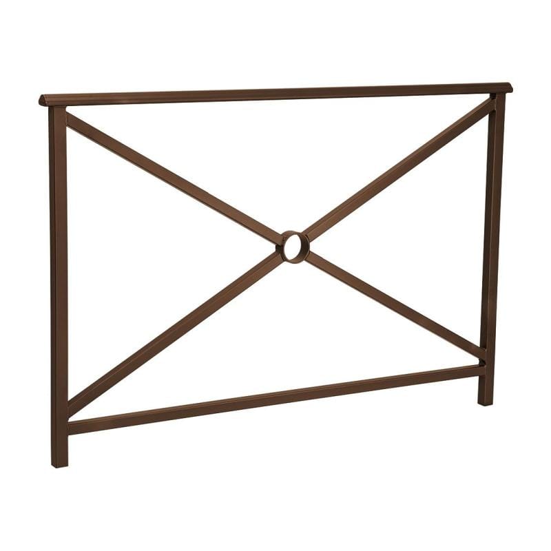 Cityscape Direct Lisbon Railing 1500mm / Cross / Brown (RAL 8017)
