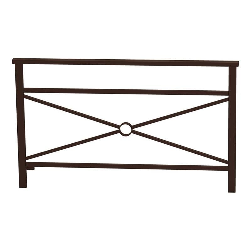 Cityscape Direct Venice Railing 1500mm / Cross / Brown (RAL 8017)