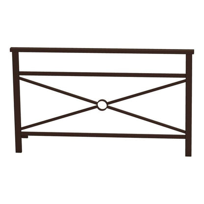 Cityscape Direct Venice Railing 1500mm / Cross / Brown (RAL 8017)