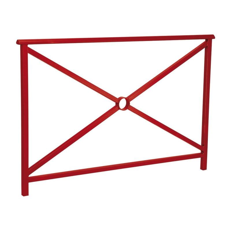 Cityscape Direct Lisbon Railing 1500mm / Cross / Burgundy (RAL 3004)