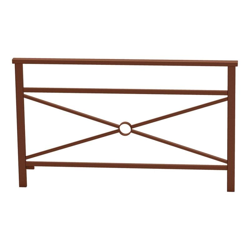 Cityscape Direct Venice Railing 1500mm / Cross / Corten Effect