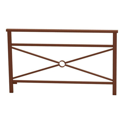 Cityscape Direct Venice Railing 1500mm / Cross / Corten Effect