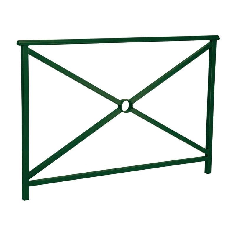 Cityscape Direct Lisbon Railing 1500mm / Cross / Green (RAL 6005)