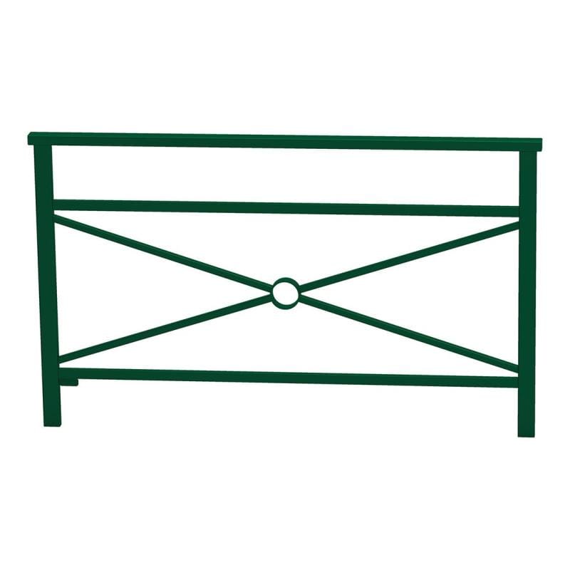 Cityscape Direct Venice Railing 1500mm / Cross / Green (RAL 6005)