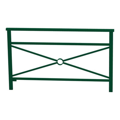 Cityscape Direct Venice Railing 1500mm / Cross / Green (RAL 6005)