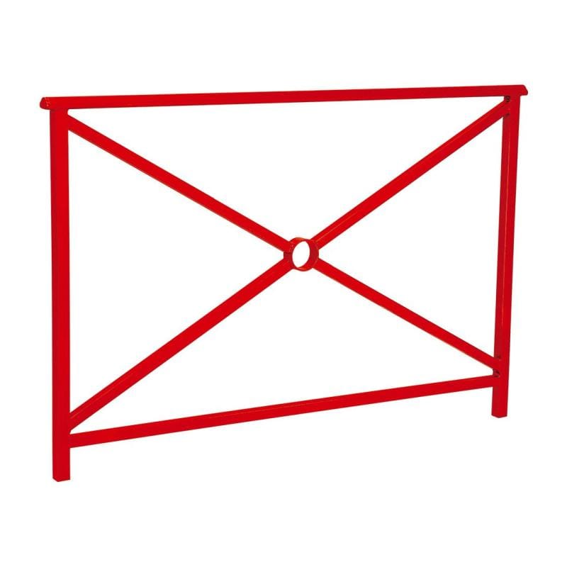 Cityscape Direct Lisbon Railing 1500mm / Cross / Red (RAL 3020)