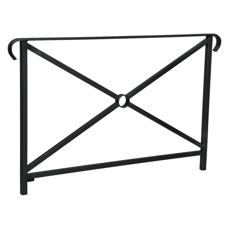 Cityscape Direct Heritage Railing 1500mm (Double Grip) / Cross / Black (RAL 9005)