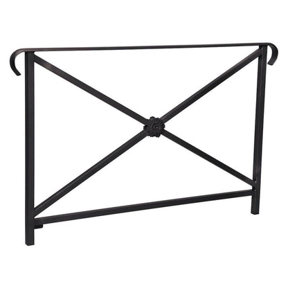 Cityscape Direct Heritage Railing 1500mm (Double Grip) / Rosette / Black (RAL 9005)