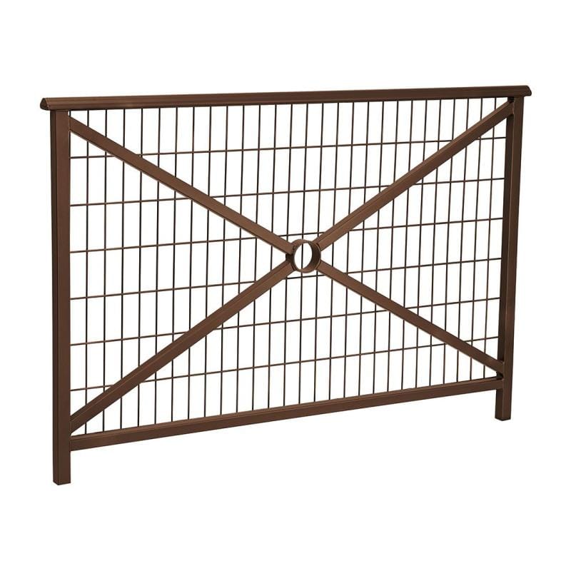 Cityscape Direct Lisbon Railing 1500mm / Mesh / Brown (RAL 8017)