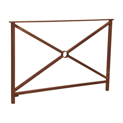 Cityscape Direct Heritage Railing 1500mm (No Grip) / Cross / Corten Effect