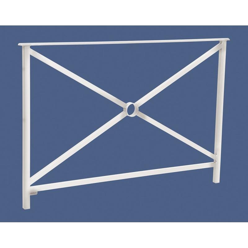 Cityscape Direct Heritage Railing 1500mm (No Grip) / Cross / White (RAL 9010)