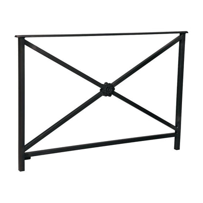 Cityscape Direct Heritage Railing 1500mm (No Grip) / Rosette / Black (RAL 9005)