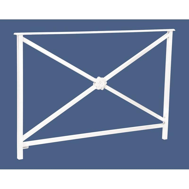 Cityscape Direct Heritage Railing 1500mm (No Grip) / Rosette / White (RAL 9010)