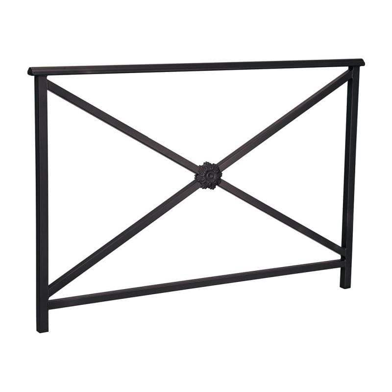 Cityscape Direct Lisbon Railing 1500mm / Rosette / Black (RAL 9005)