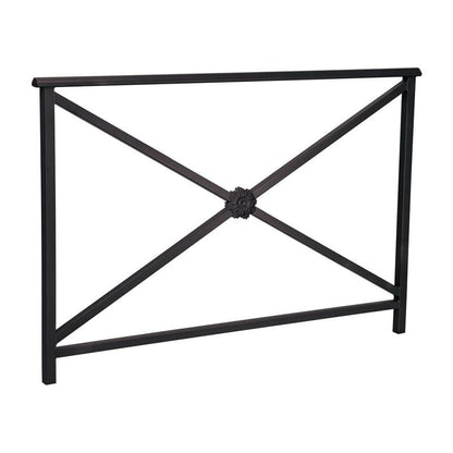 Cityscape Direct Lisbon Railing 1500mm / Rosette / Black (RAL 9005)