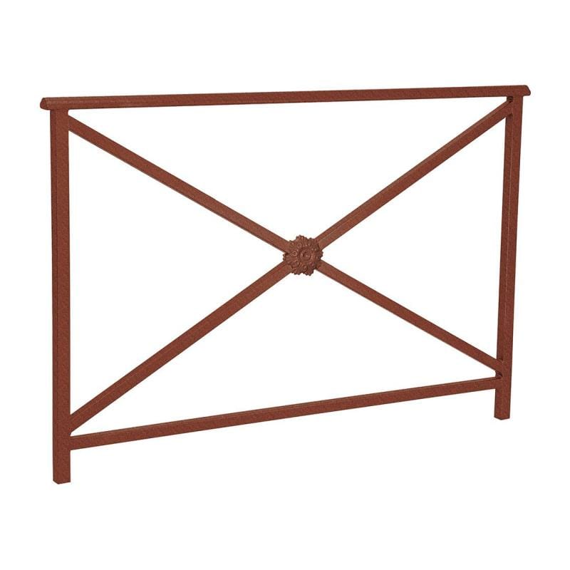 Cityscape Direct Lisbon Railing 1500mm / Rosette / Corten Effect