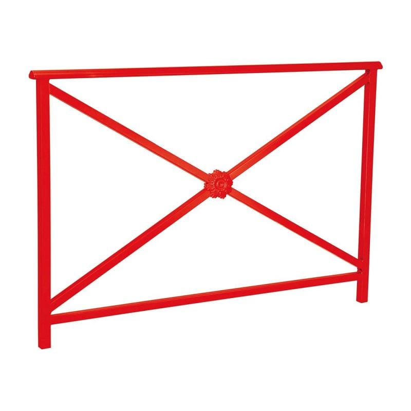 Cityscape Direct Lisbon Railing 1500mm / Rosette / Red (RAL 3020)