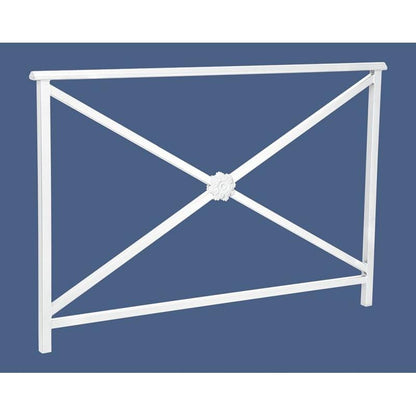 Cityscape Direct Lisbon Railing 1500mm / Rosette / White (RAL 9010)