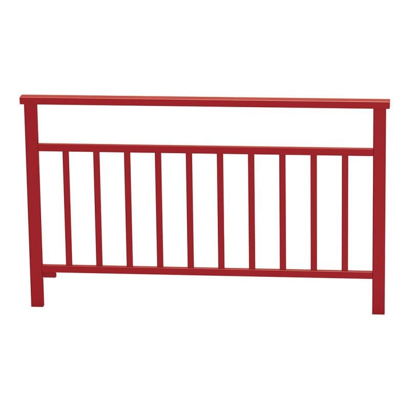 Cityscape Direct Venice Railing 1500mm / Vertical Bars / Burgundy (RAL 3004)