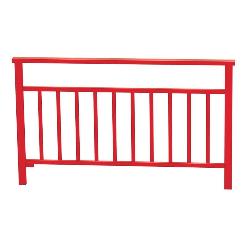 Cityscape Direct Venice Railing 1500mm / Vertical Bars / Red (RAL 3020)