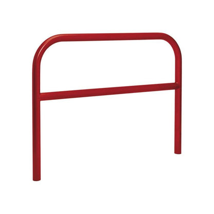 Cityscape Direct Hoop Reinforced Railing 1500mm / Zinc Primed and Painted / Burgundy (RAL 3004)