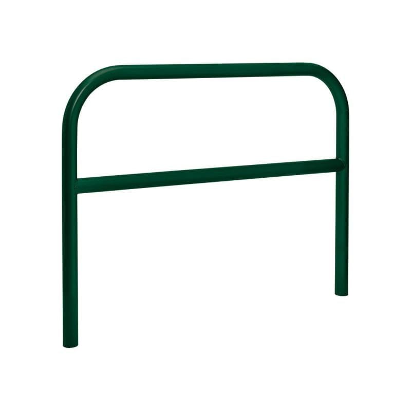 Cityscape Direct Hoop Reinforced Railing 1500mm / Zinc Primed and Painted / Green (RAL 6005)