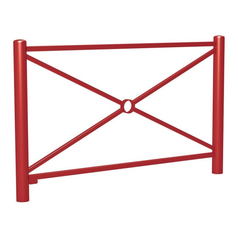 Cityscape Direct Dome Top Railing 1572mm / Burgundy (RAL 3004)