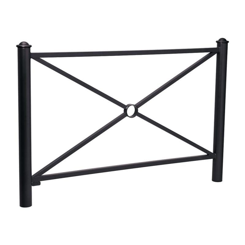 Cityscape Direct Province Agora Railing 1572mm / Cross / Black (RAL 9005)