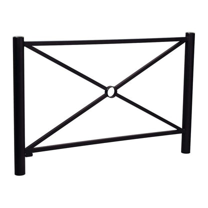 Cityscape Direct Province Brushed Steel Railing 1572mm / Cross / Black (RAL 9005)