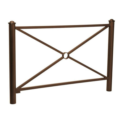 Cityscape Direct Province Agora Railing 1572mm / Cross / Brown (RAL 8017)