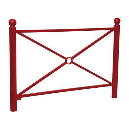 Cityscape Direct Province Sphere Railing 1572mm / Cross / Burgundy (RAL 3004)