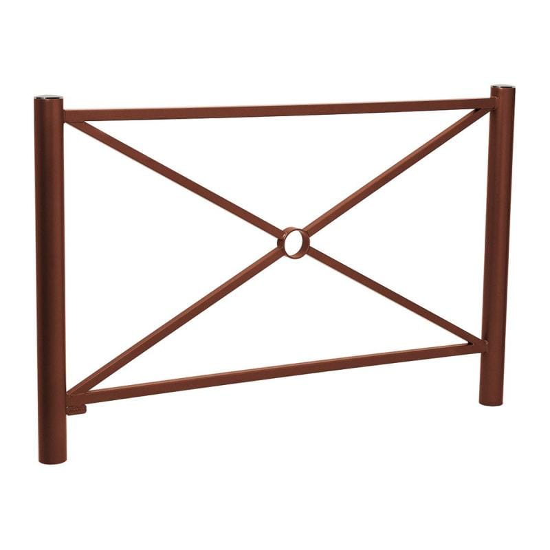 Cityscape Direct Province Brushed Steel Railing 1572mm / Cross / Corten Effect