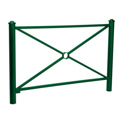 Cityscape Direct Province Agora Railing 1572mm / Cross / Green (RAL 6005)