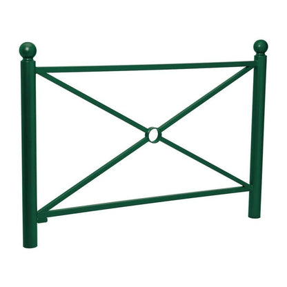 Cityscape Direct Province Sphere Railing 1572mm / Cross / Green (RAL 6005)
