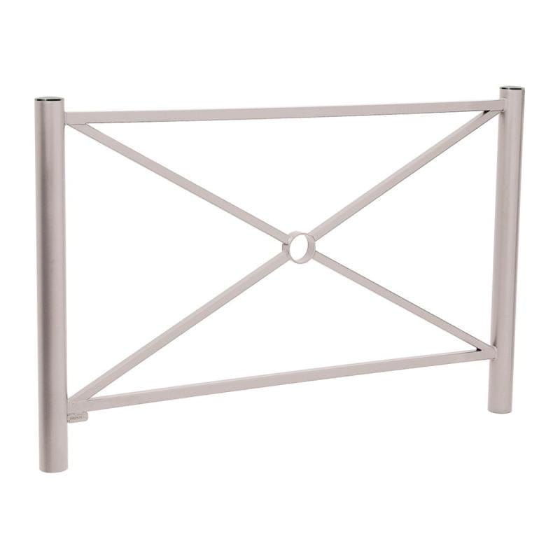 Cityscape Direct Province Brushed Steel Railing 1572mm / Cross / Light Grey (RAL 7044)