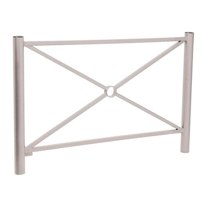Cityscape Direct Province Brushed Steel Railing 1572mm / Cross / Light Grey (RAL 7044)