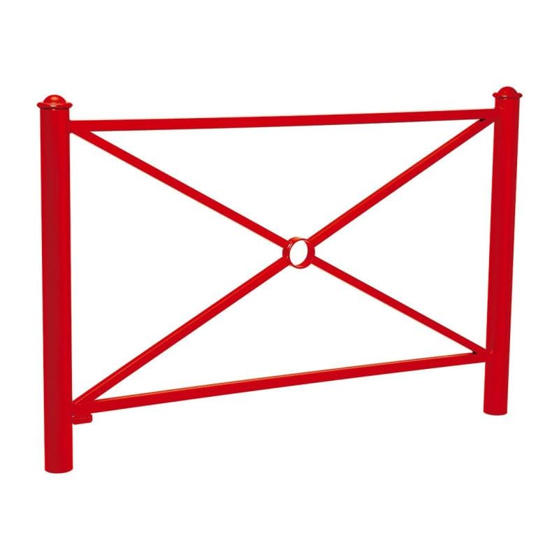 Cityscape Direct Province Agora Railing 1572mm / Cross / Red (RAL 3020)