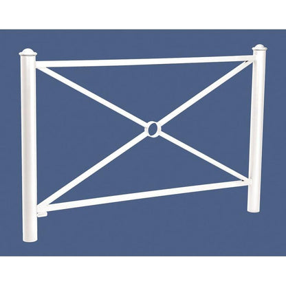 Cityscape Direct Province Agora Railing 1572mm / Cross / White (RAL 9010)