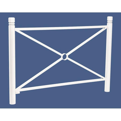 Cityscape Direct Province City Railing 1572mm / Cross / White (RAL 9010)